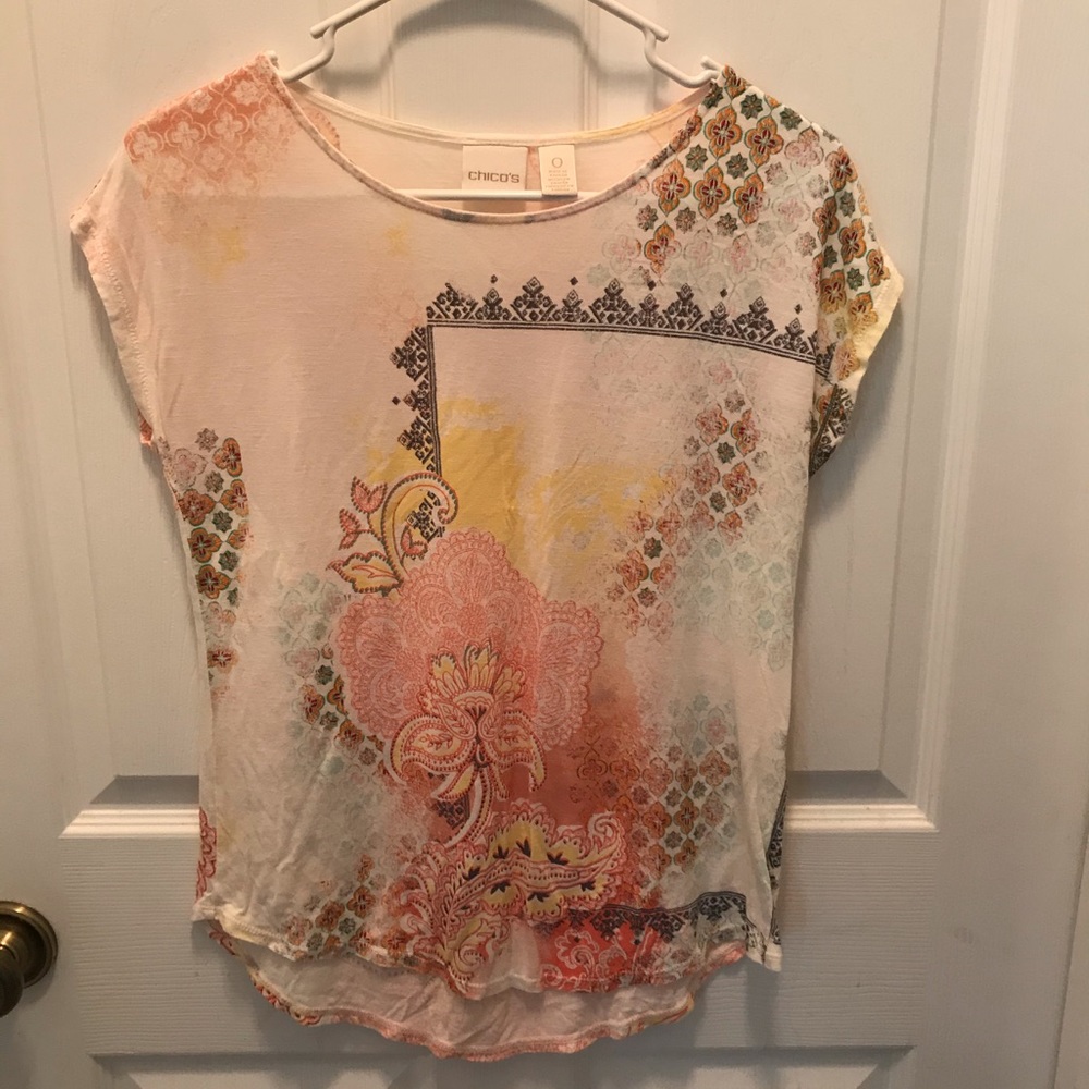 Chico’s size 0 cap sleeve top
